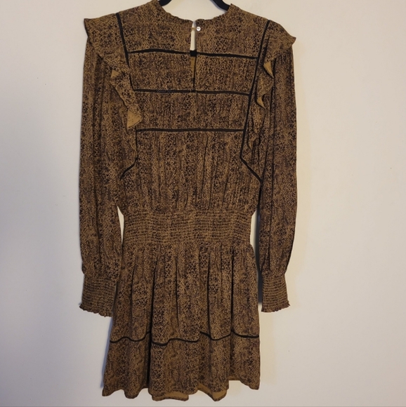 Rails Faren Dress In Sepia Python Sz M NWT Preppy Mobwife Event Going Out - Picture 6 of 11